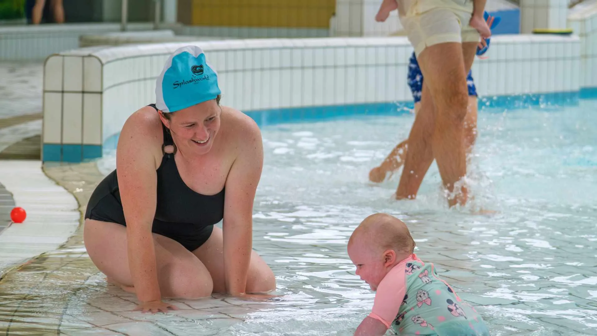 Families enjoying public swim sessions at Splashworld